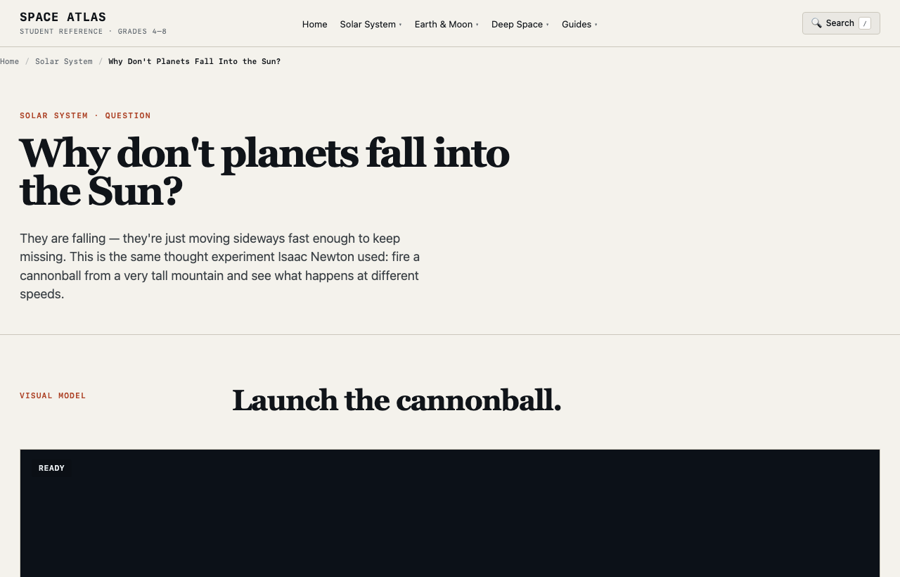 Newton Cannonball Gravity and Orbits Simulation